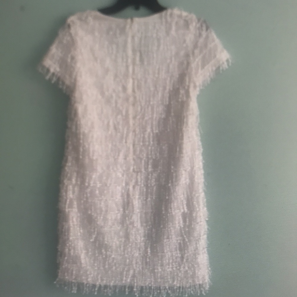Beautiful white sequin Aidan mattox dress - Picture 3 of 3